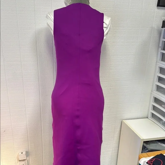 Helmut Lang Sleeveless Magenta Dress - Picture 2 of 6